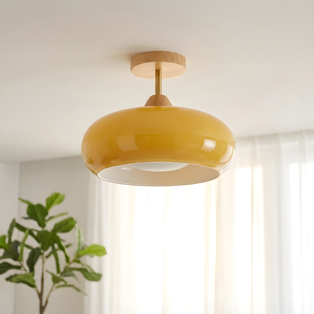 Ceiling Lights | Vintage  Bauhaus Round Dome