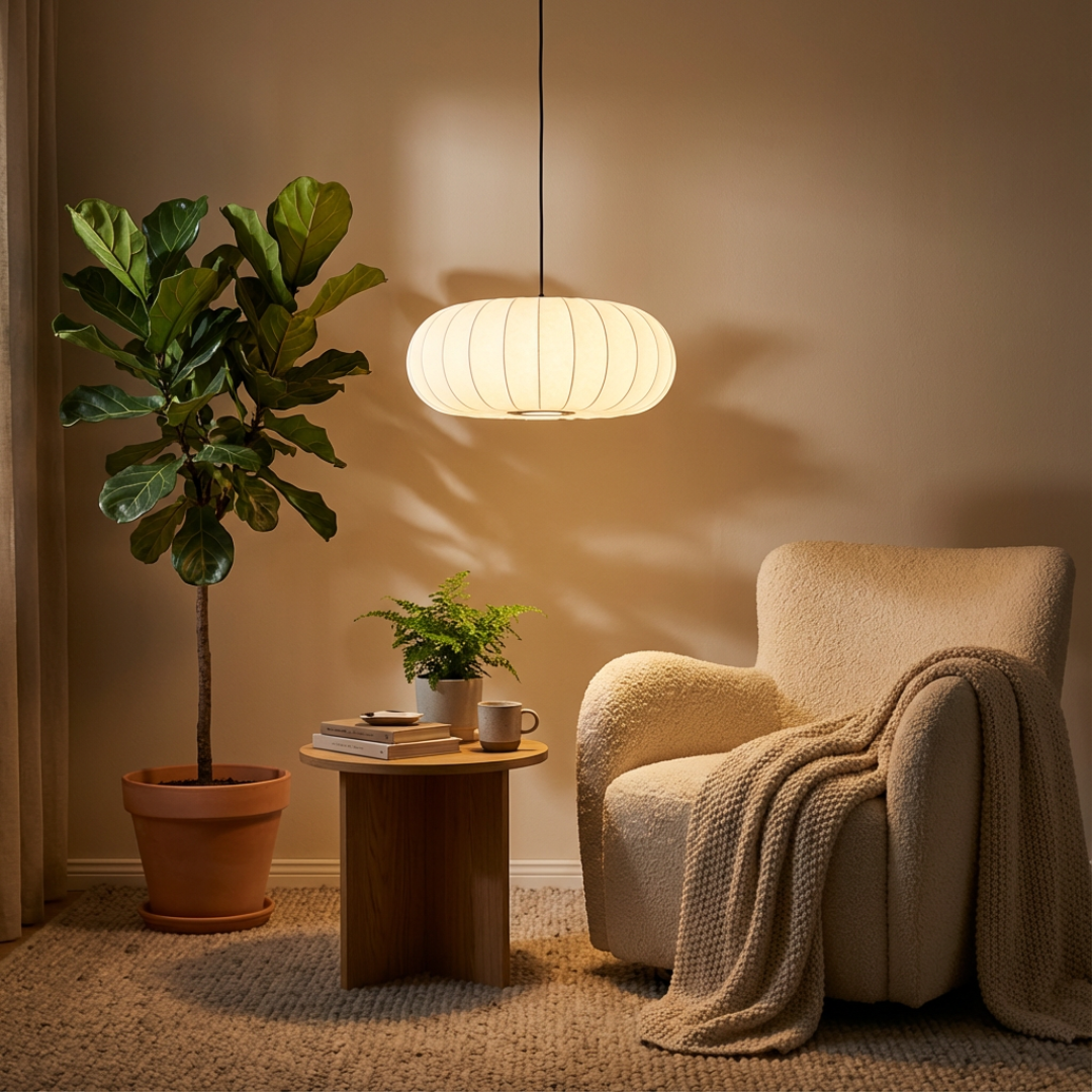 Pendant Light | Ribbed Oval