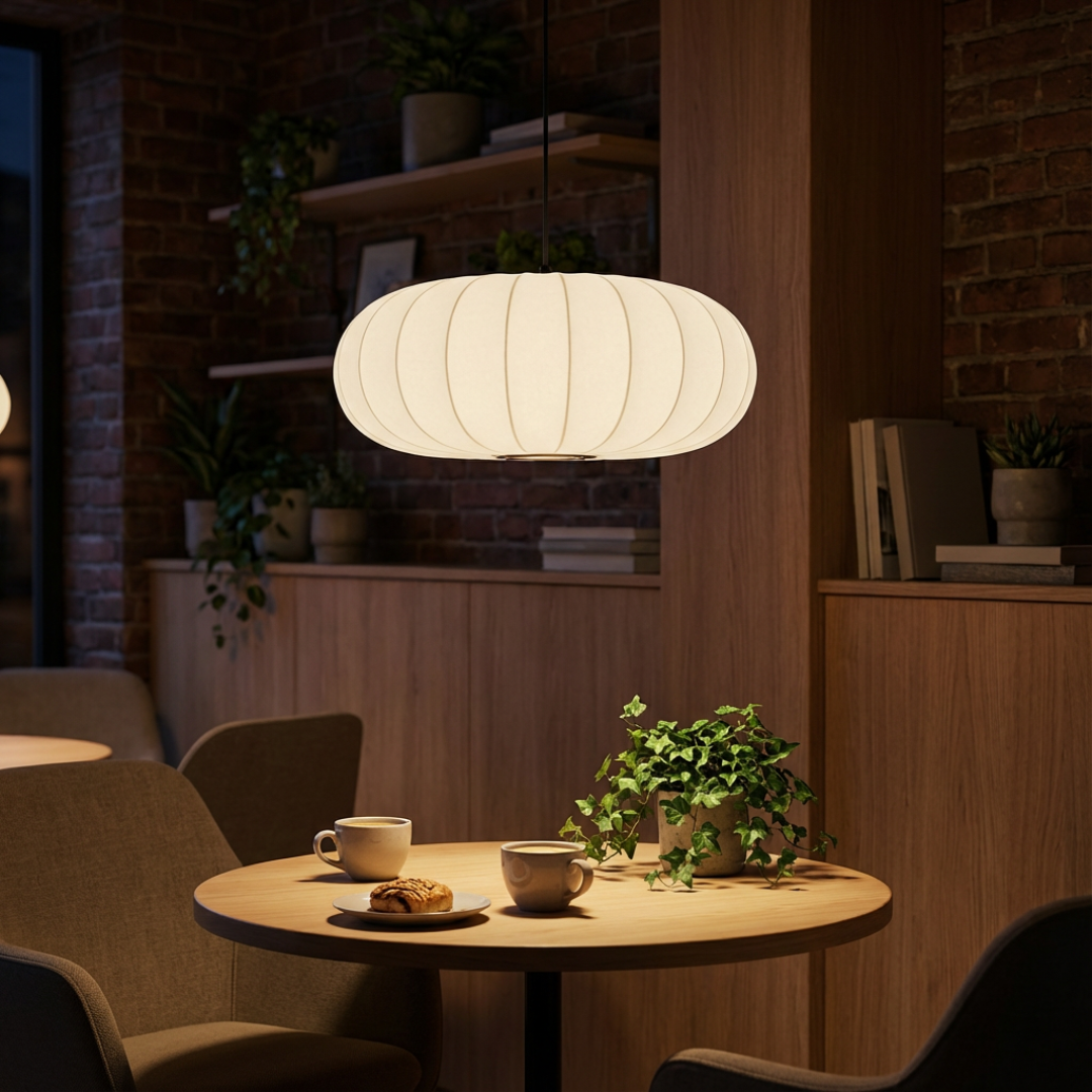 Pendant Light | Ribbed Oval