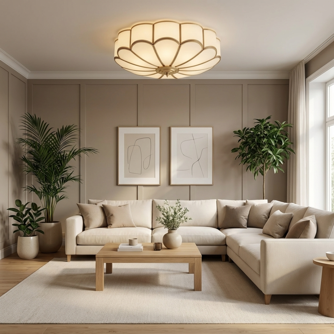 Ceiling Light | Flush Floral