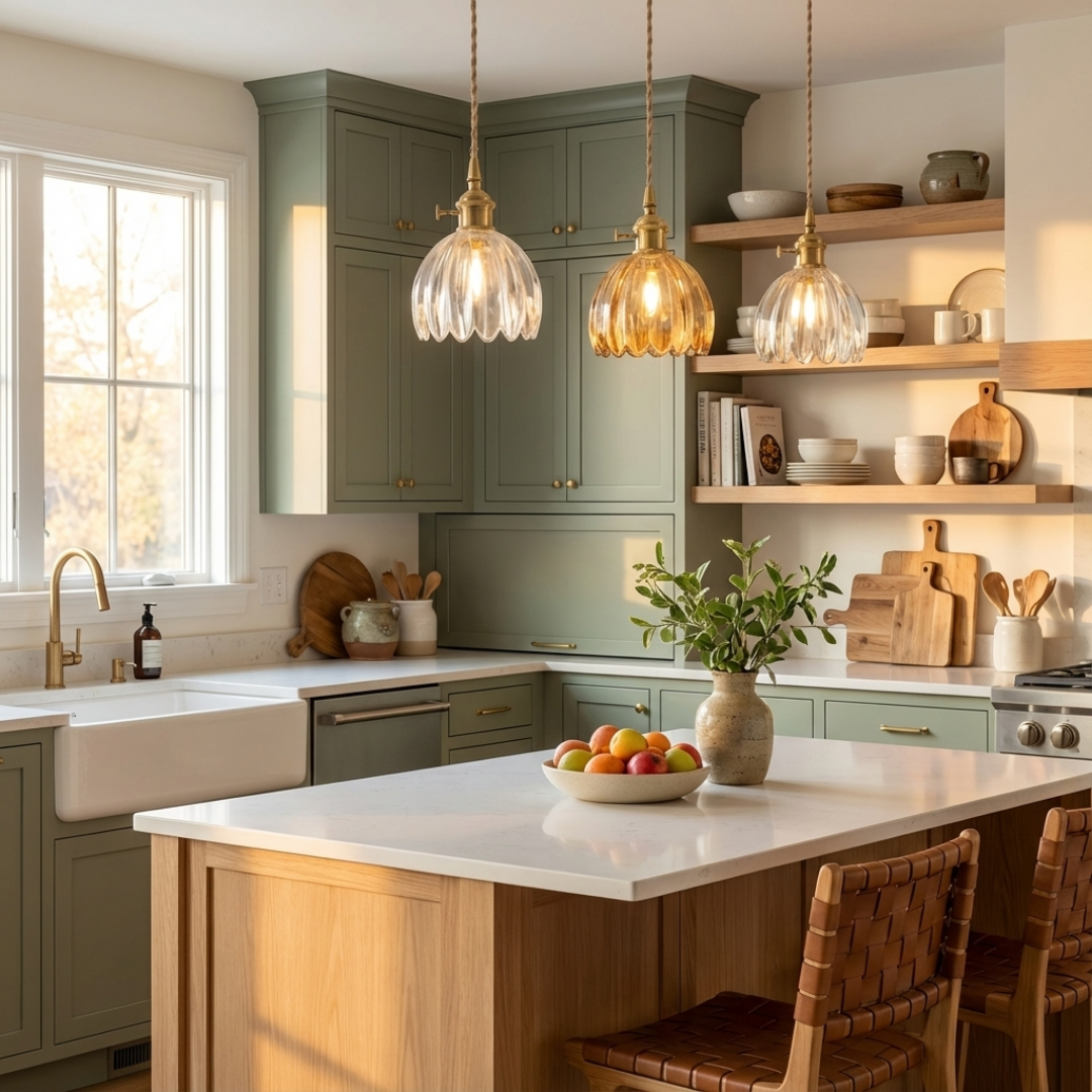 Pendant LIght | Fluted Shade