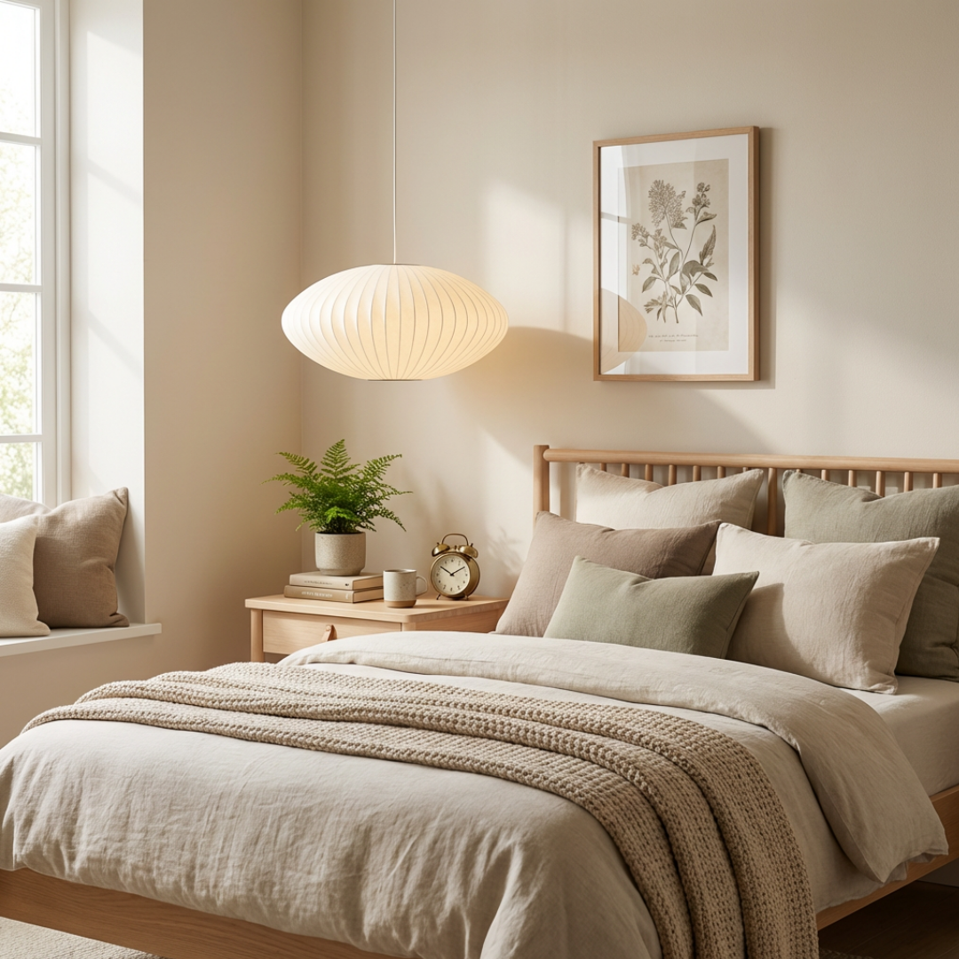 Pendant Light | Ribbed Oval Design