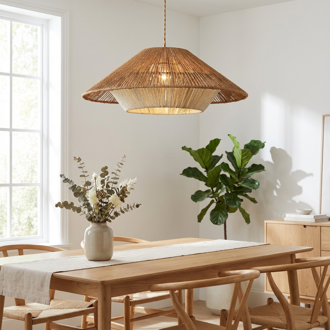 Pendant Light | Natural Woven Style