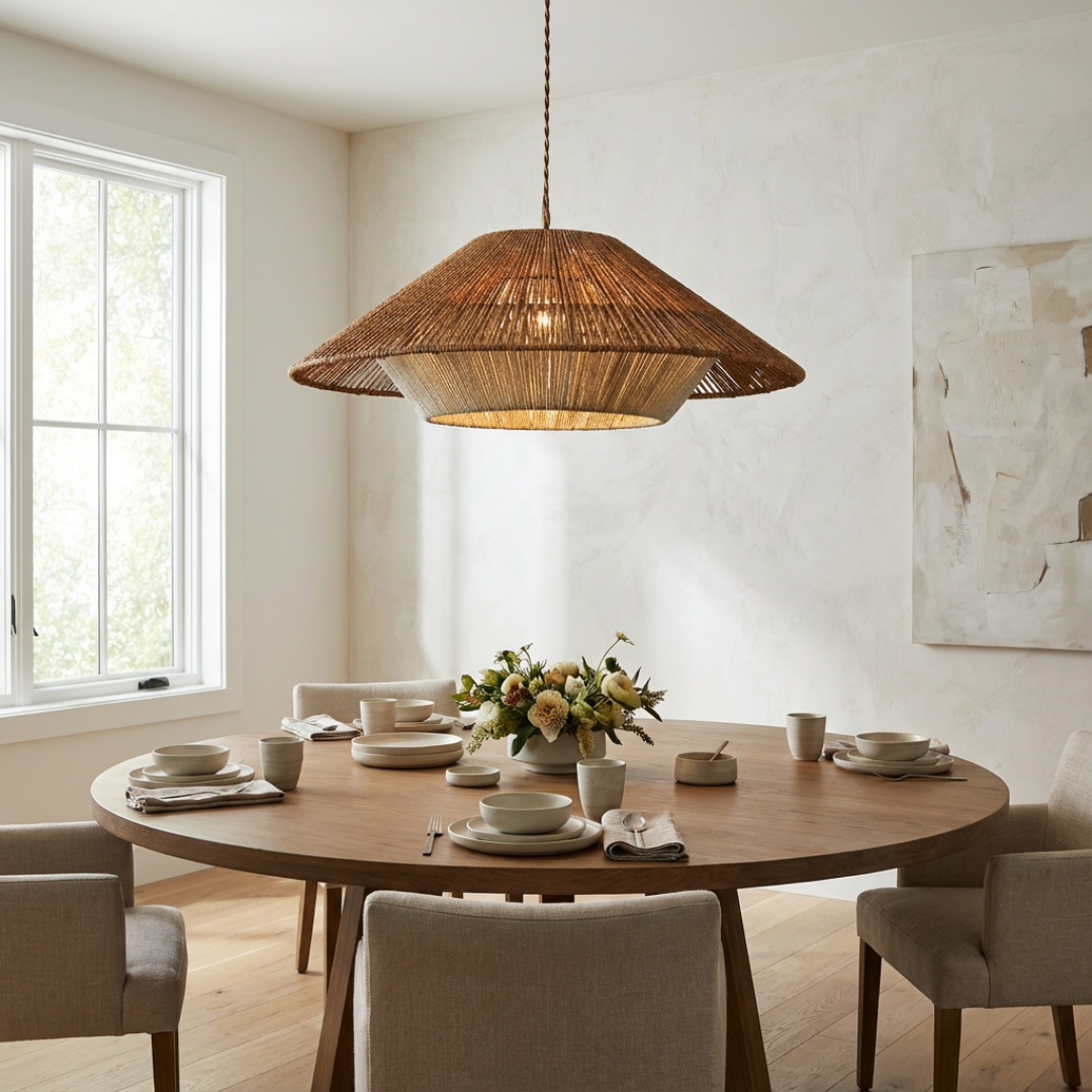 Pendant Light | Natural Woven Style