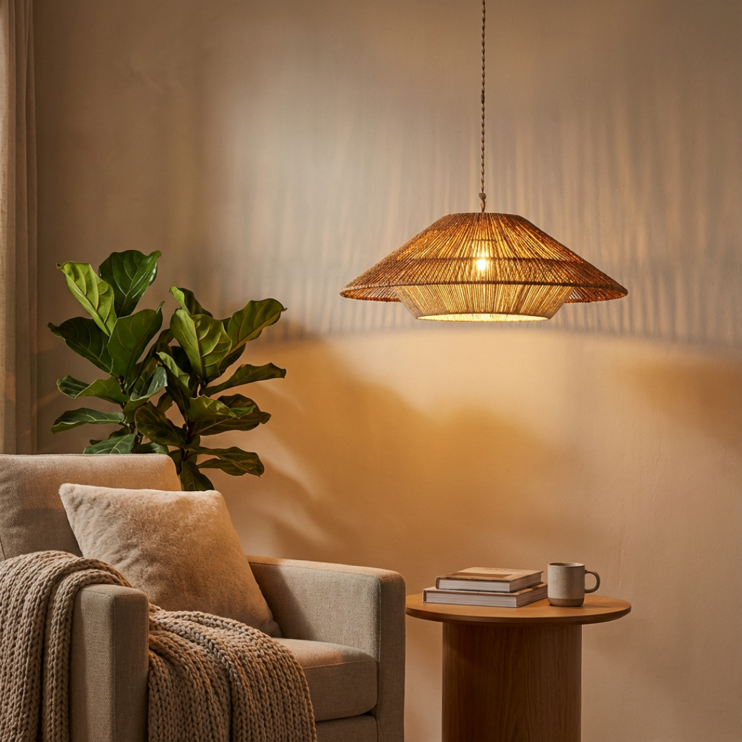 Pendant Light | Natural Woven Style