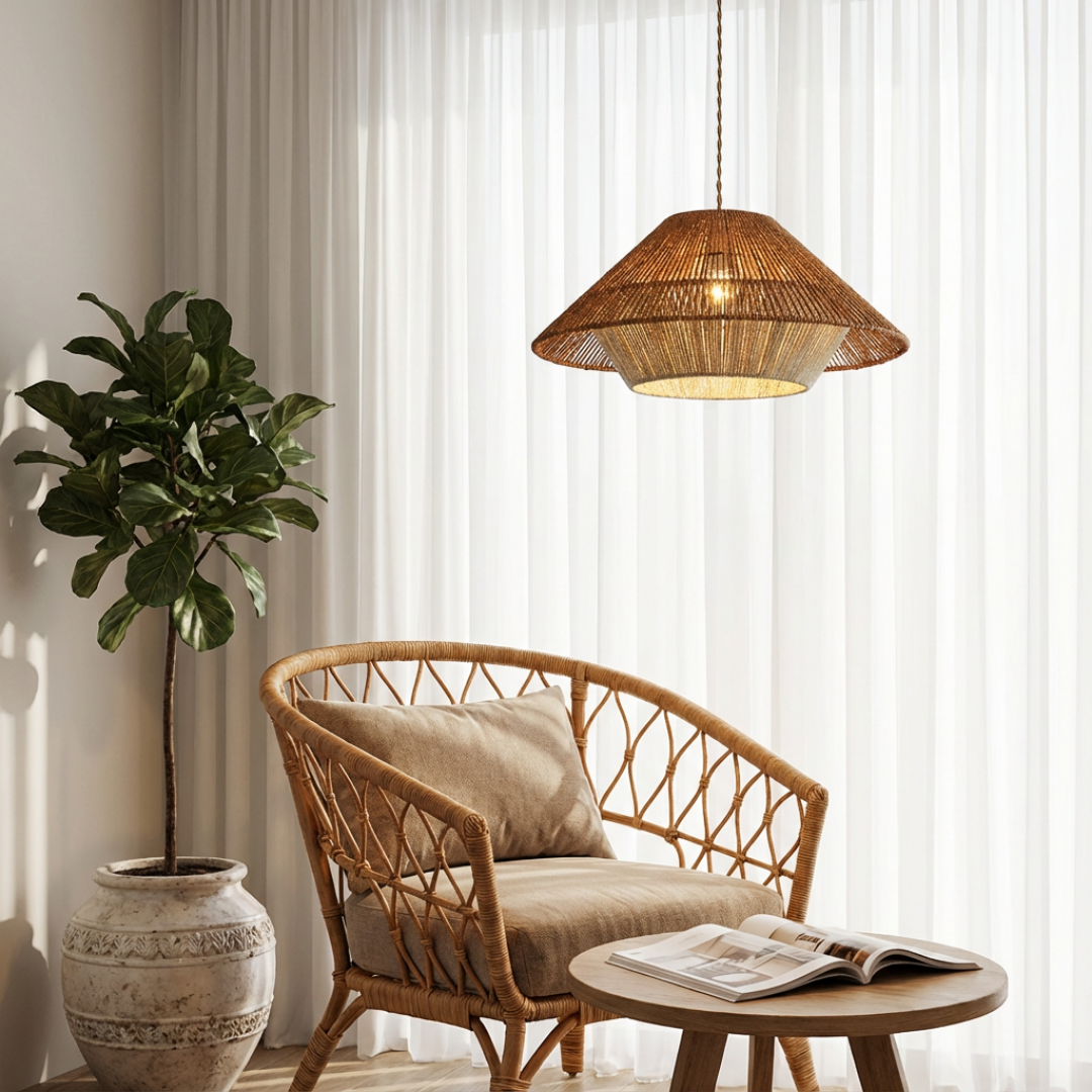 Pendant Light | Natural Woven Style
