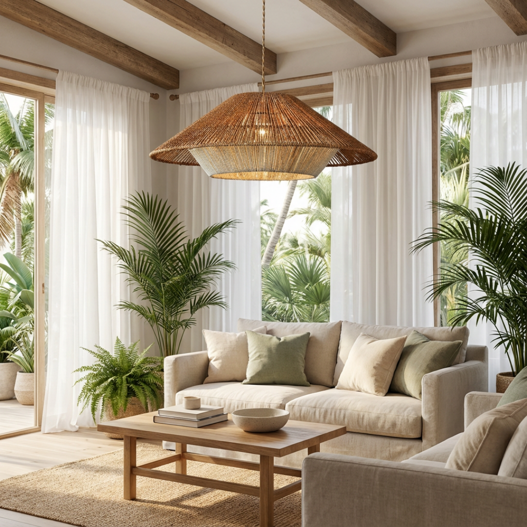 Pendant Light | Natural Woven Style