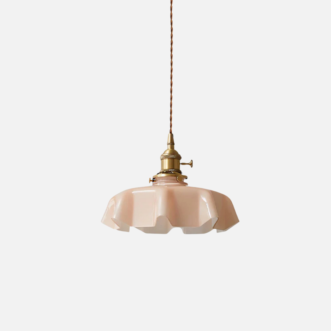 Pendant Light | Ruffled Shade
