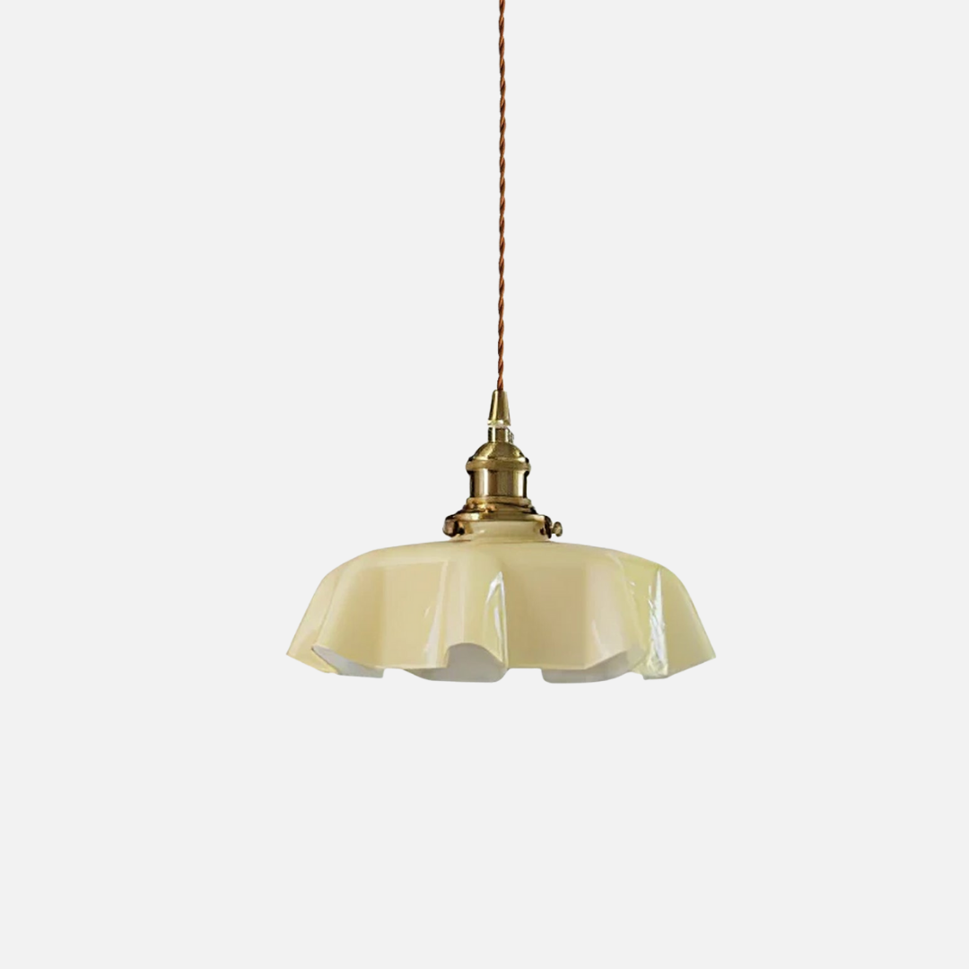 Pendant Light | Ruffled Shade