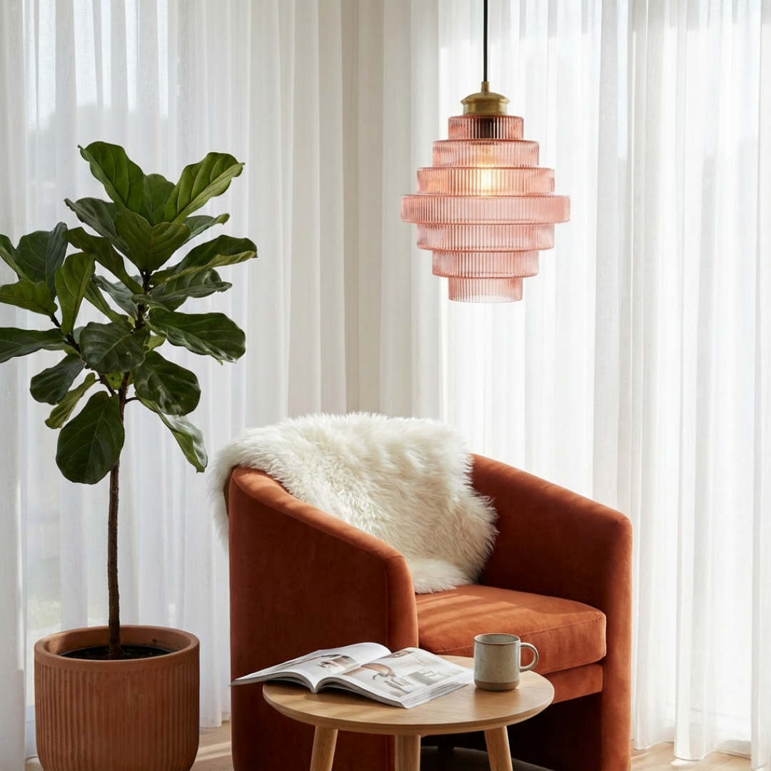Pendant Light | Ribbed Layered