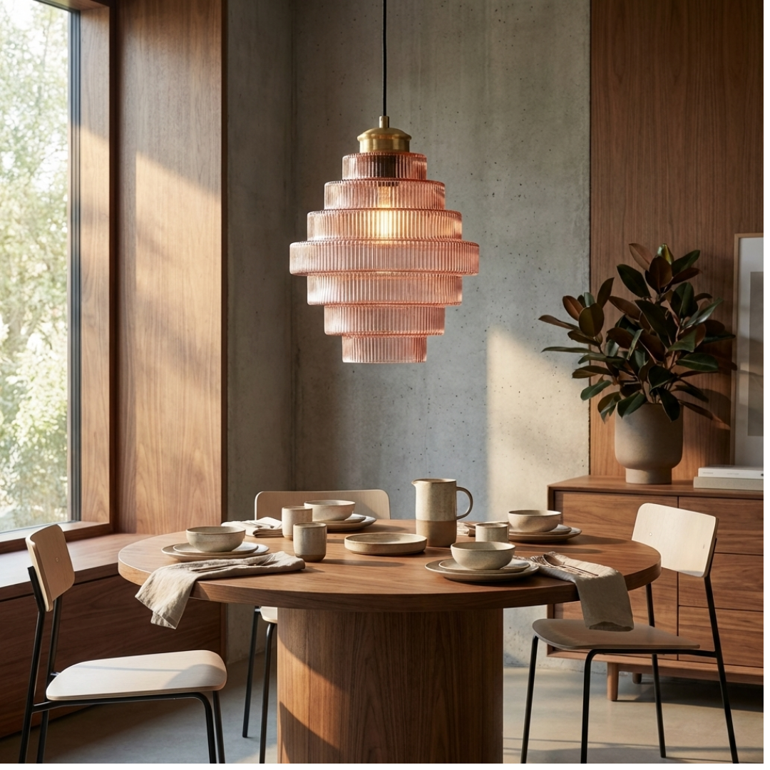 Pendant Light | Ribbed Layered
