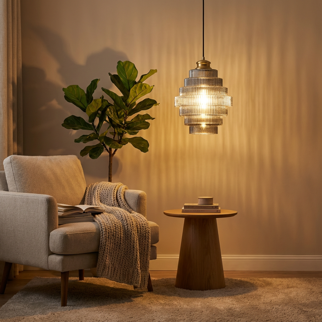 Pendant Light | Ribbed Layered