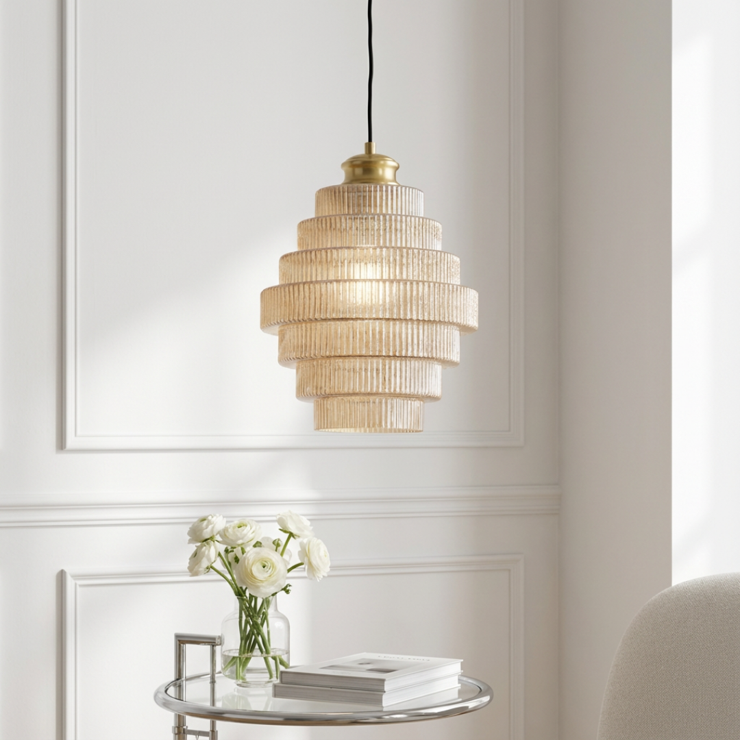 Pendant Light | Ribbed Layered