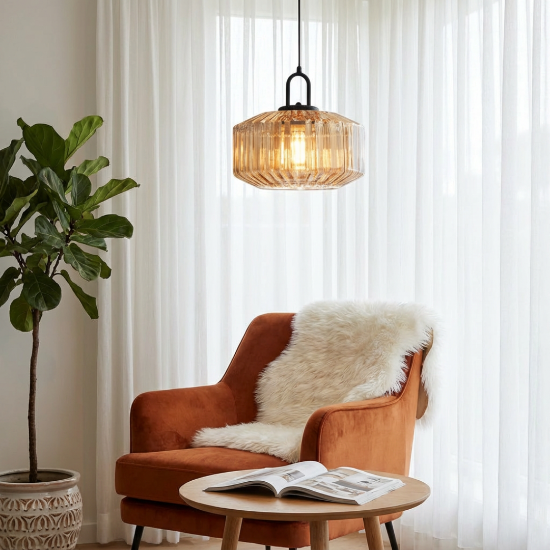 Pendant Light | Ribbed Shade