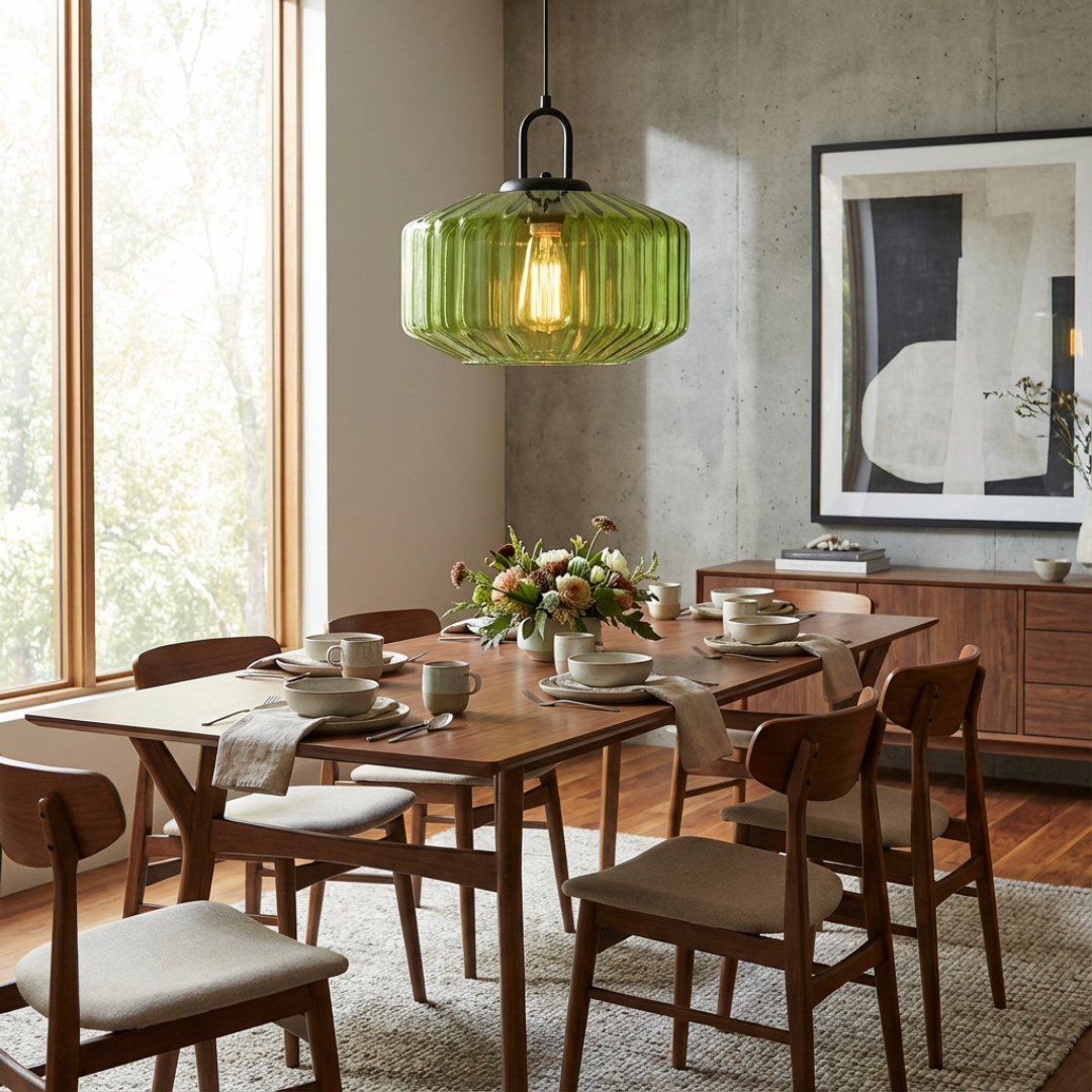 Pendant Light | Ribbed Shade