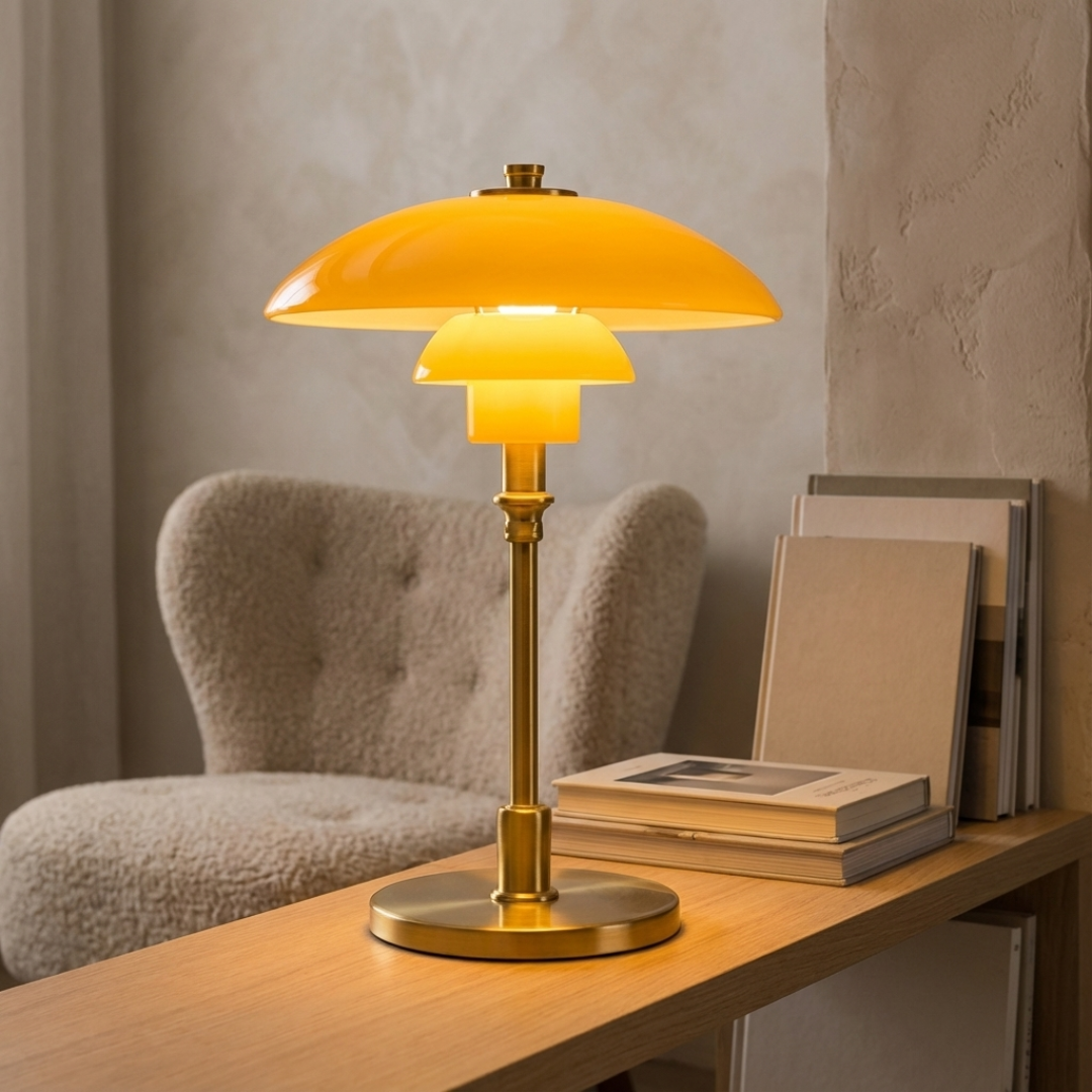Table Lamp | Layered Shade Lighting Design