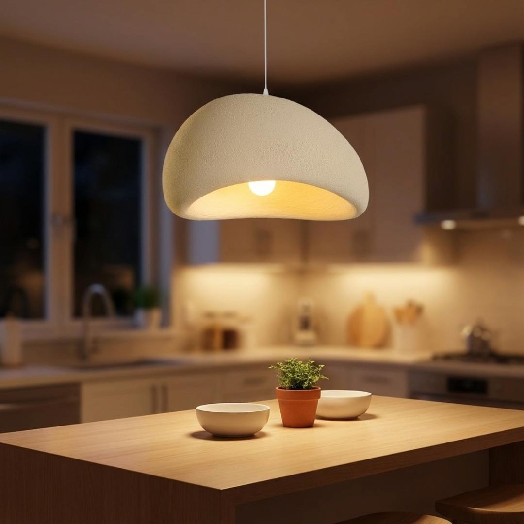 Pendant Light |  Dome-Shaped Hanging Design